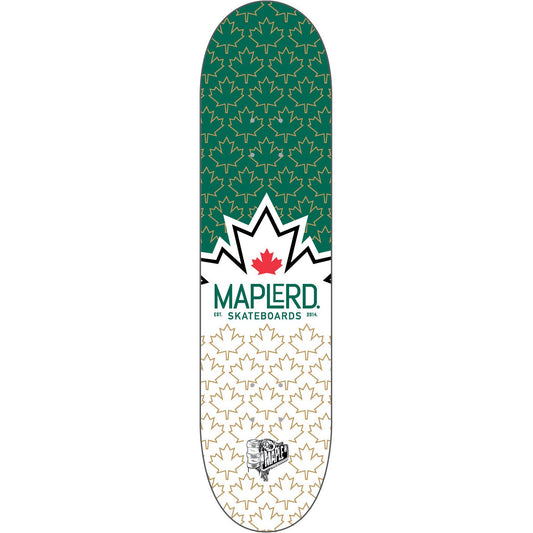 MAPLE ROAD SKATEBOARDS MAPLE LEAF SERIES GREEN DECK