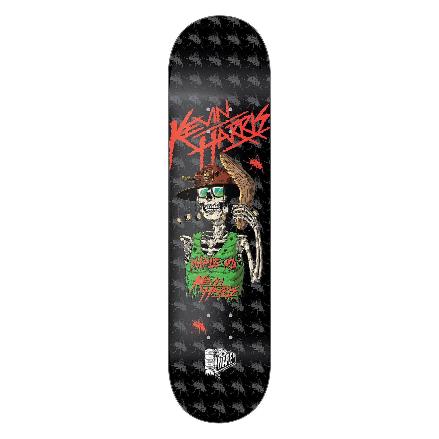 MAPLE ROAD SKATEBOARDS KEVIN HARRIS COLAB DECK BLACK RRP $89 CAD